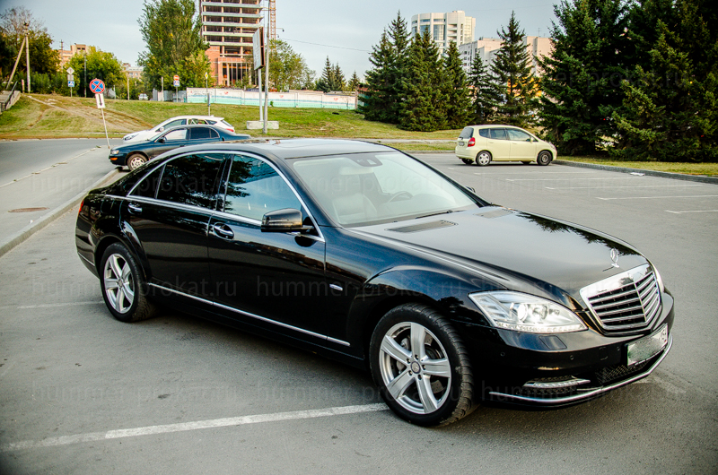 Заказ свадебной машины Новосибирск - Мерседес S500 черный